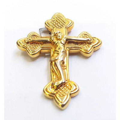 Colgante Chapado Cruz con Cristo