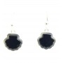 Azabache Jet Silver Earrings