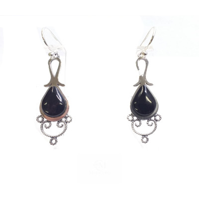 Pendientes Plata Filigrana Azabache