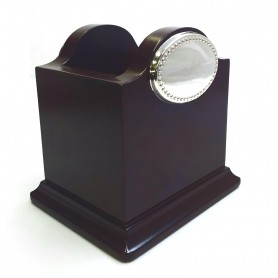 Portalapices Madera Aplique Plata