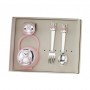 Set Pinza Chupete + Caja Portachupete + Cubiertos Oso