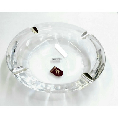 Cenicero Cristal Tallado y Plata