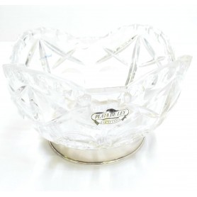 Centro Cristal con Base Plata