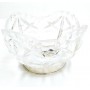 Centro Cristal con Base Plata