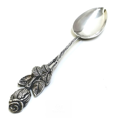 Cucharita de Plata Flor Tulipan