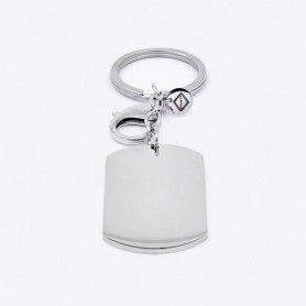 Llavero Acero Rectangular