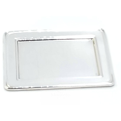 Bandejita Plata Rectangular Brillo