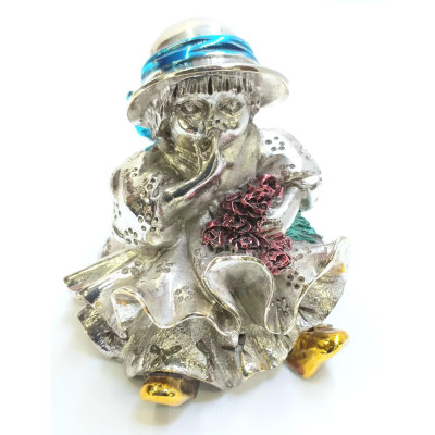 Figura Resina Plata Niña