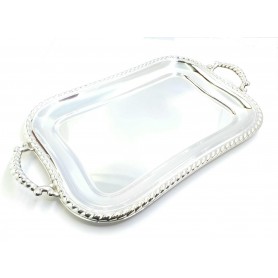 Bandeja Alpaca Rectangular Cordon con Asas