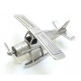 Miniatura Plata Aeroplano Helice