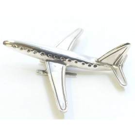 Miniatura Plata Avion de Pasajeros