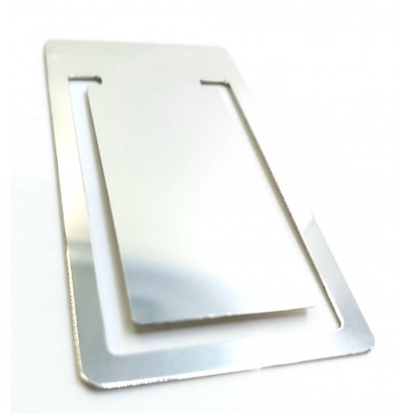Marca Paginas Plata Rectangular Liso