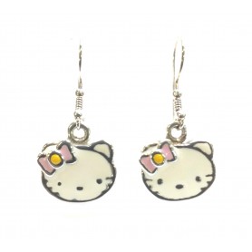 Pendientes Plata Gatita