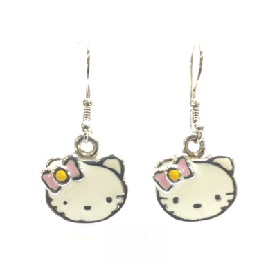 Pendientes Plata Gatita