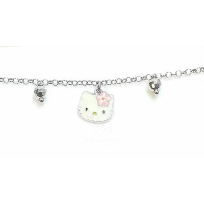 Pulsera Plata Hello Kitty