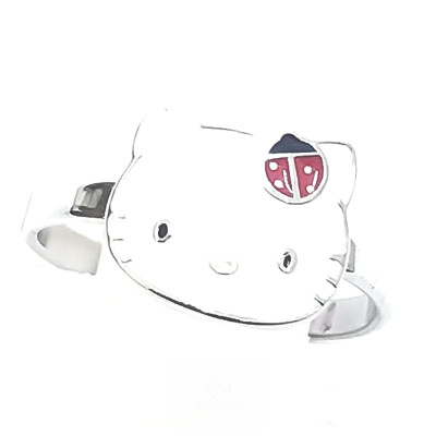 Sortija Plata Hello Kitty