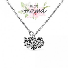 Collar Plata Mamá