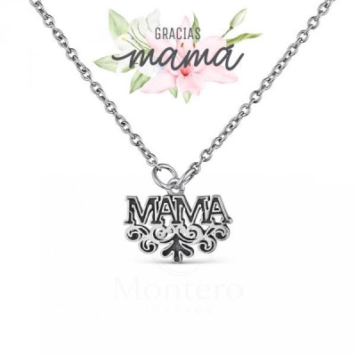 Collar Plata Mamá