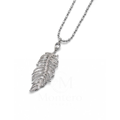 Latisha Flower Pendant, Black, Rose gold plating