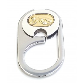 Llavero Plata y Oro 18Kts. TE QUIERO PAPÁ