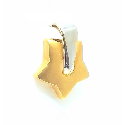 COLGANTE ORO BICOLOR ESTRELLA