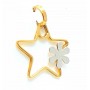 COLGANTE ORO ESTRELLA CON FLOR