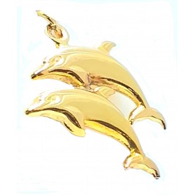 COLGANTE ORO DELFIN DOBLE