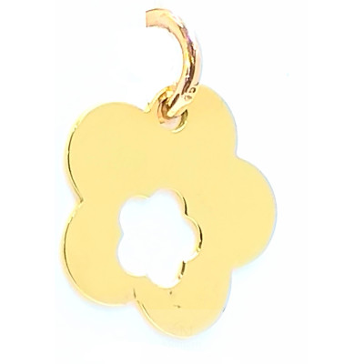 COLGANTE ORO FLOR CALADA
