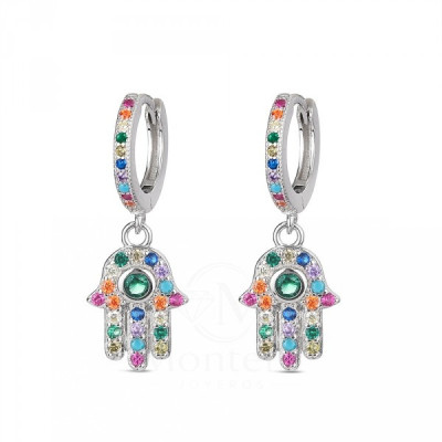 Azabache Jet Silver Pendant - F02215