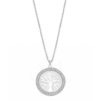 |LS2181-1-1|Pendant Lotus Style Steel - Montero Jewelry