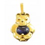 Colgante Oro Osito Piedra Color