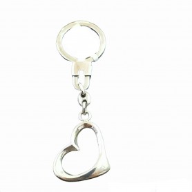 Llavero Plata Corazon Calado