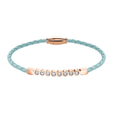 Pulsera de cuero Lotus Style para mujer