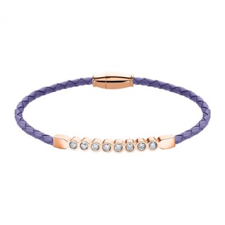 Pulsera de cuero Lotus Style para mujer