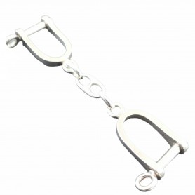 Llavero Plata Doble Estribo