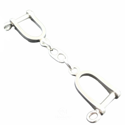 Llavero Plata Doble Estribo