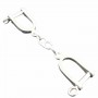 Llavero Plata Doble Estribo
