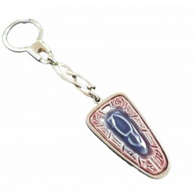 Llavero Plata y Porcelana Galos Horoscopo Tauro