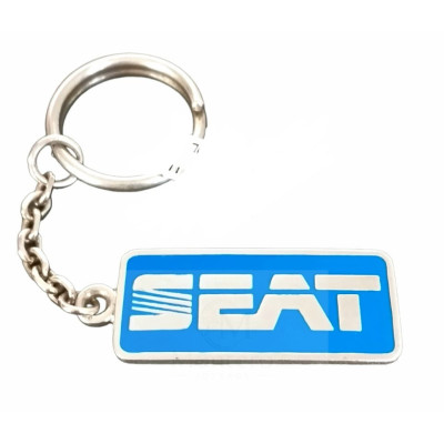 Llavero Plata Marca SEAT