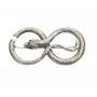 Broche Plata Serpiente