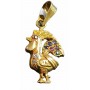 Colgante Oro Gallo P.Colores