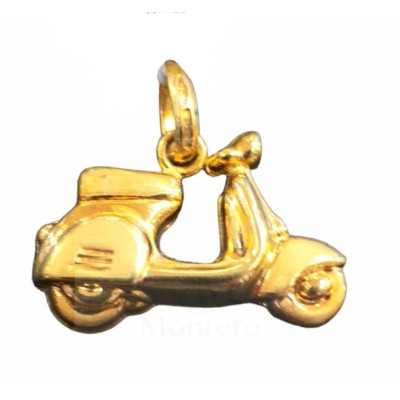 Colgante Oro Moto Vespa