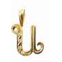 Colgante Oro Inicial Letra U