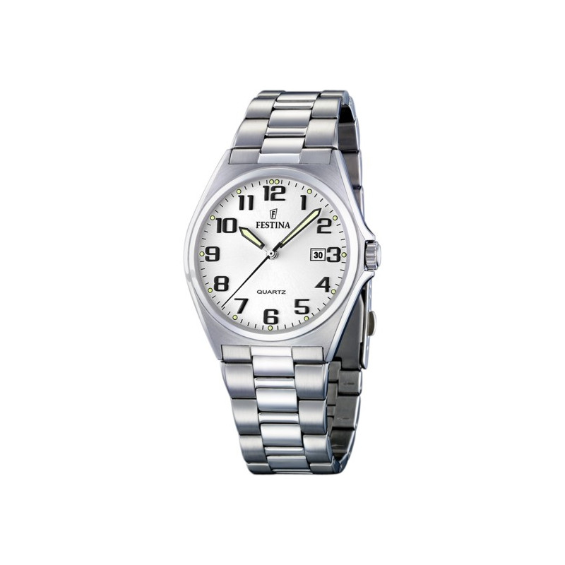 Festina |OROLOGIO FESTINA CLASSICS F16374/9 ARGENTO CON CINTURINO In Acciaio Uomo