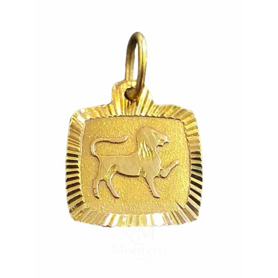 Colgante Oro Signo Zodiaco Leo