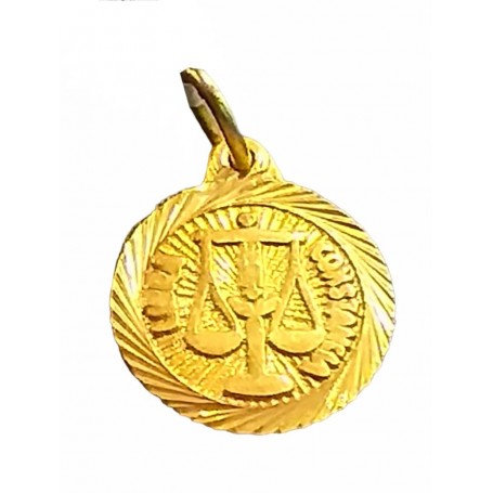 Colgante Oro Signo Zodiaco Libra - Constancia