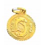 Colgante Oro Signo Zodiaco Piscis - Dicha