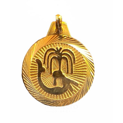 Colgante Oro Signo Zodiaco Acuario