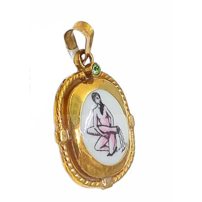 Colgante Oro Signo Zodiaco Acuario