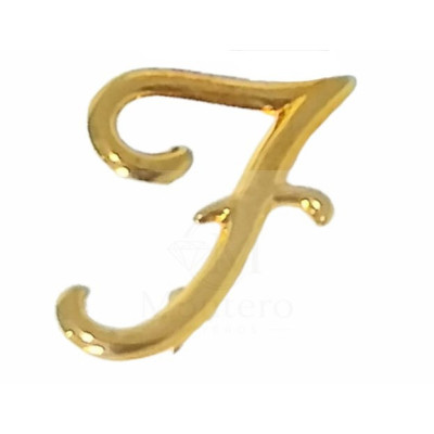 Broche Solapa Oro Inicial Letra